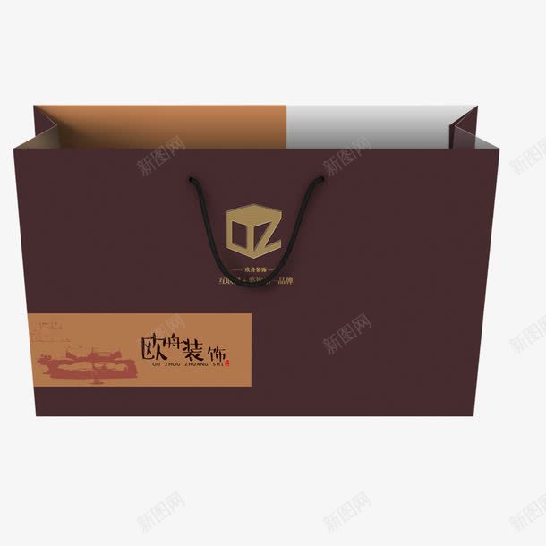 深色欧式装饰美观手拎袋png免抠素材_新图网 https://ixintu.com 手拎袋