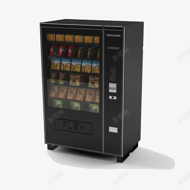自动售货机器png免抠素材_新图网 https://ixintu.com 售货机 机器 自动 饮料 黑色