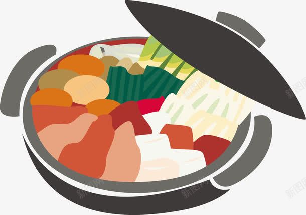 手绘火锅美食png免抠素材_新图网 https://ixintu.com 手绘 火锅 美食