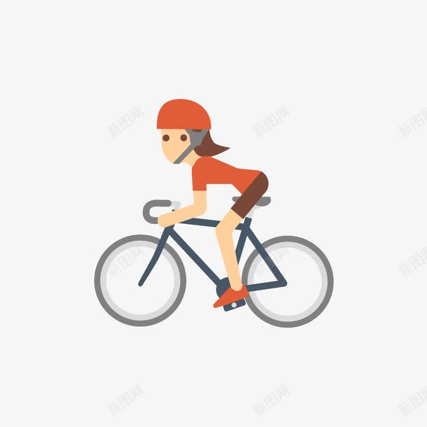 骑车的人png免抠素材_新图网 https://ixintu.com 人 手绘 骑车