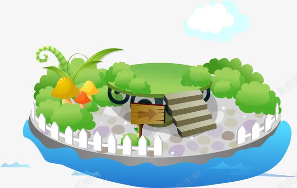 绿地草地卡通海报促销矢量图ai免抠素材_新图网 https://ixintu.com 卡通绿地 卡通草地 绿地 绿地卡通 草地 草地卡通 草地素材 矢量图