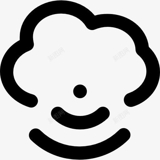 云计算图标png_新图网 https://ixintu.com 云计算 多媒体 多媒体选项 存储 接口 数据 无线连接