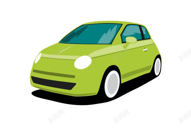 浅绿色的卡通小汽车png免抠素材_新图网 https://ixintu.com 卡通 小汽车 小汽车卡通 浅绿色
