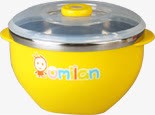 黄色可爱透明塑料饭盒png免抠素材_新图网 https://ixintu.com 可爱 塑料 透明 饭盒 黄色