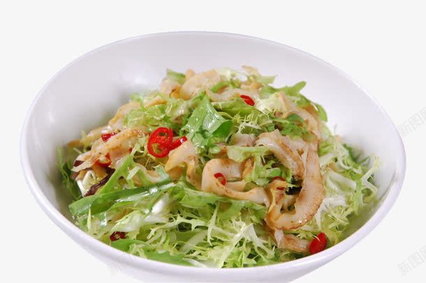 贝裙拌苦菊png免抠素材_新图网 https://ixintu.com 产品实物 凉拌 美味 美食 苦菊 蔬菜 贝裙
