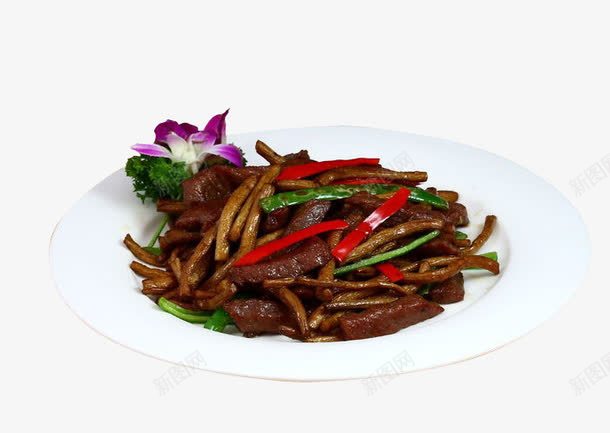 豆干炒红烧肉png免抠素材_新图网 https://ixintu.com 中国菜 红烧肉 美食 豆干 餐饮