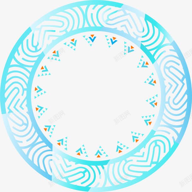 简约蓝色盘子png免抠素材_新图网 https://ixintu.com 免抠PNG 大气 底纹 盘子 简约 花纹 蓝色