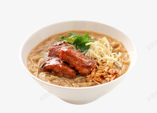 红烧肉块面png免抠素材_新图网 https://ixintu.com 传统美食 实物图 摄影图 红烧肉块面 美食 美食图片 餐饮