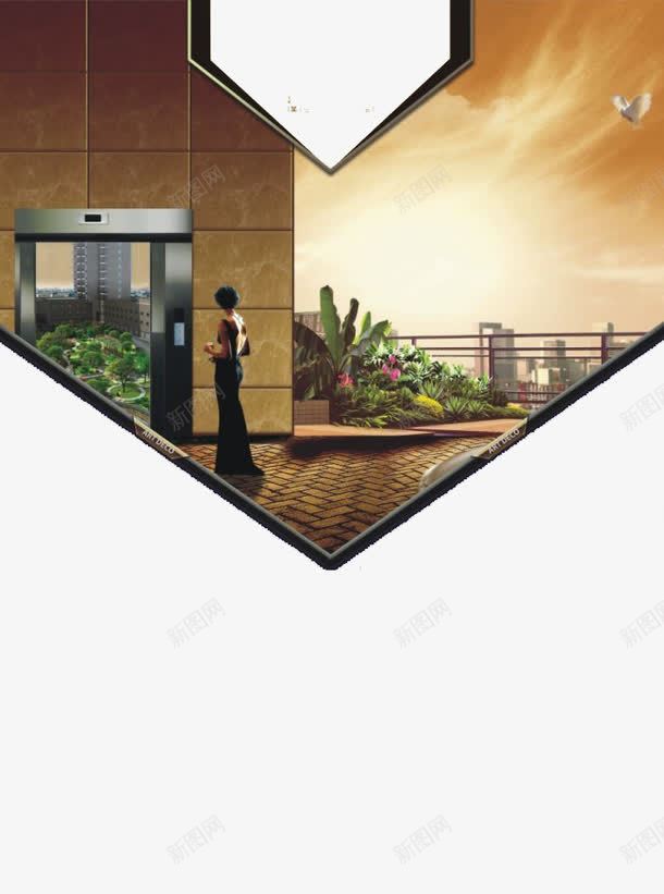 欧式田园别墅促销海报png免抠素材_新图网 https://ixintu.com 促销海报 欧式 田园别墅