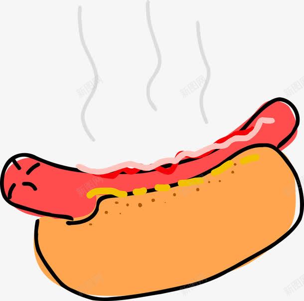美味的热狗png免抠素材_新图网 https://ixintu.com 早餐 热狗 食物