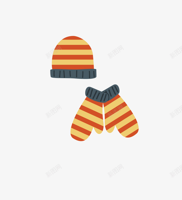 小孩衣服与帽子矢量图ai免抠素材_新图网 https://ixintu.com 小孩 帽子 衣服 矢量图