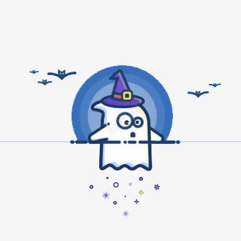 可爱的带着巫师帽的幽灵png免抠素材_新图网 https://ixintu.com 可爱 巫师帽 白色幽灵 蝙蝠