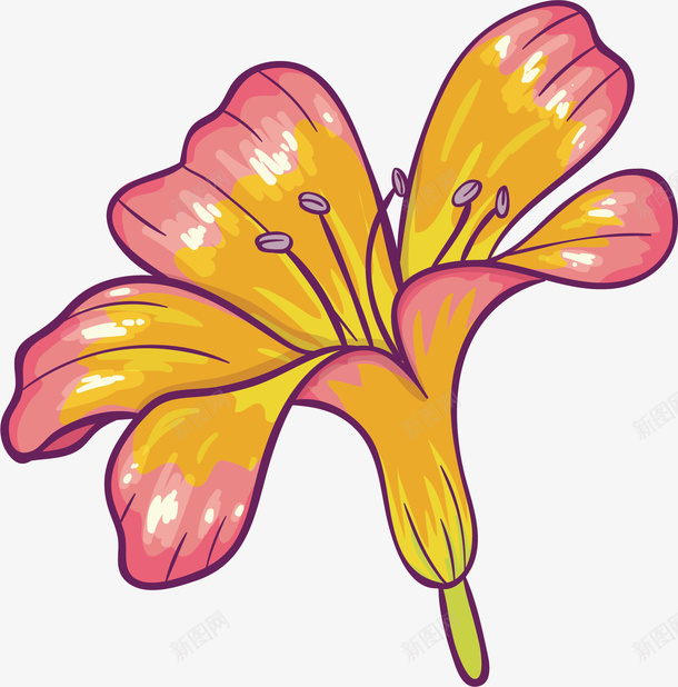 鲜花花蕊矢量图ai免抠素材_新图网 https://ixintu.com PNG图 PNG图下载 创意卡通 卡通插图 插图 牵牛花 花朵设计 花蕊 鲜花 矢量图