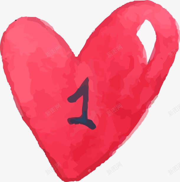 水彩数字1png免抠素材_新图网 https://ixintu.com 创意数字1 卡通手绘数字1 手绘水彩1数字 数字1 水彩数字1 水彩数字1设计 水彩爱心 爱心