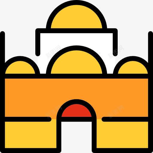 清真寺图标png_新图网 https://ixintu.com 伊斯兰 伊斯兰教 古迹 宗教建筑 建筑 清真寺