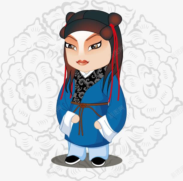 中国风png免抠素材_新图网 https://ixintu.com 中国风 京剧人物 卡通Q版