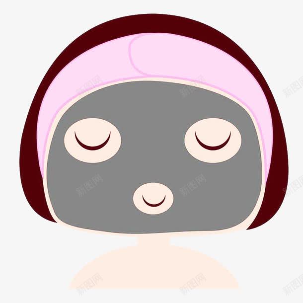 大脸补水美女png免抠素材_新图网 https://ixintu.com 大脸 敷面膜 美女 美女补水 补水美女 面膜
