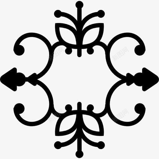 花的对称精巧图标png_新图网 https://ixintu.com 对称 对称的 形状 微妙的 花艺 花艺设计 薄 设计