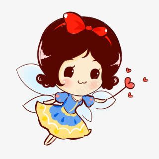 卡通小女孩飞起来爱心png免抠素材_新图网 https://ixintu.com 卡通 小女孩 爱心 起来