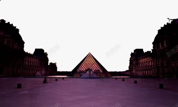法国卢浮宫风景九psd免抠素材_新图网 https://ixintu.com 名胜古迹 旅游风景 著名建筑