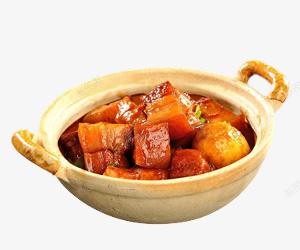 砂锅里的红烧肉饭png免抠素材_新图网 https://ixintu.com 红烧肉饭 美食 营养美食 食物 餐饮食品 饭店