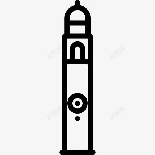 钟塔图标png_新图网 https://ixintu.com 建筑 标志性建筑 纪念碑 钟塔