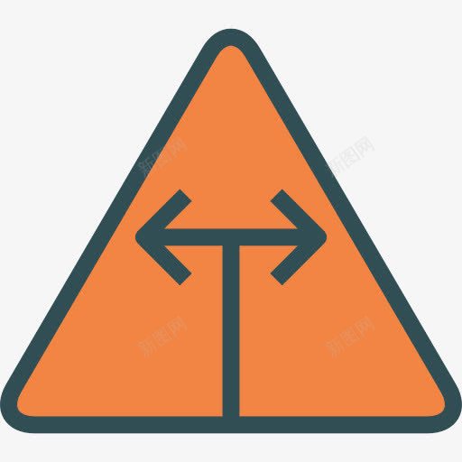 迂回图标png_新图网 https://ixintu.com 交通标志 接口 箭头标志 绕道