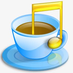 茶杯图标音乐符号png_新图网 https://ixintu.com 图标 符号 茶杯 音乐