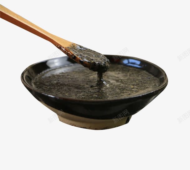 冲泡芝麻粉芝麻糊png免抠素材_新图网 https://ixintu.com 代餐混合粉 农家现磨 现磨混合粉 黑芝麻糊