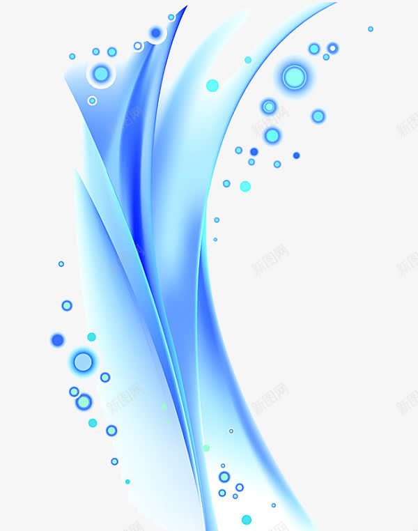 背景图png免抠素材_新图网 https://ixintu.com 丝滑 气泡 蓝色