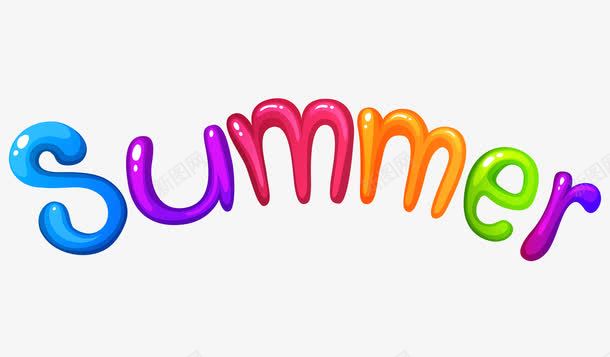 夏季英文字母png免抠素材_新图网 https://ixintu.com SUMMER 卡通 字母 彩色 手绘 英文