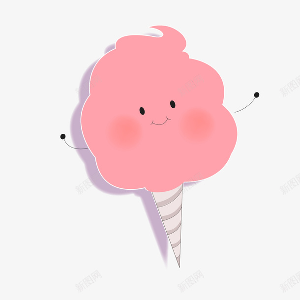 粉色棉花糖png免抠素材_新图网 https://ixintu.com 卡通棉花糖 可爱表情 笑脸棉花糖 粉色棉花糖 背景装饰