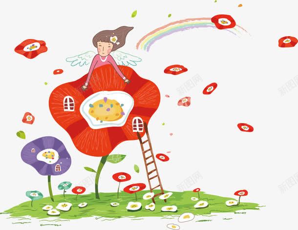 可爱卡通女孩子png免抠素材_新图网 https://ixintu.com 卡通女孩子 可爱卡通 矢量素材
