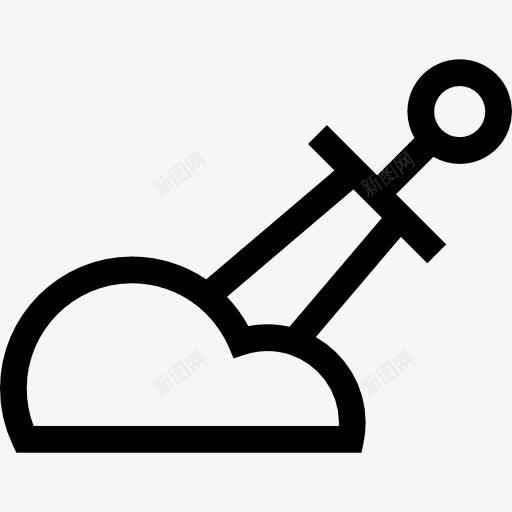 神剑图标png_新图网 https://ixintu.com 传说 剑 幻想 武器 神剑 童话