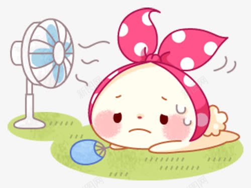 吹风扇的动物png免抠素材_新图网 https://ixintu.com 动物 矢量装饰 装饰 装饰画 风扇