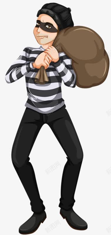 戴眼罩的小偷png免抠素材_新图网 https://ixintu.com 偷窃 卡通 小偷 打劫 抢劫 眼罩