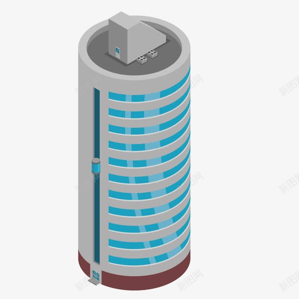 圆形的大楼png免抠素材_新图网 https://ixintu.com 圆形 圆楼 大楼 建筑