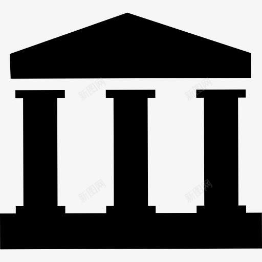 寺庙建筑与柱图标png_新图网 https://ixintu.com 三 塔 寺庙 庙宇 建筑 购物