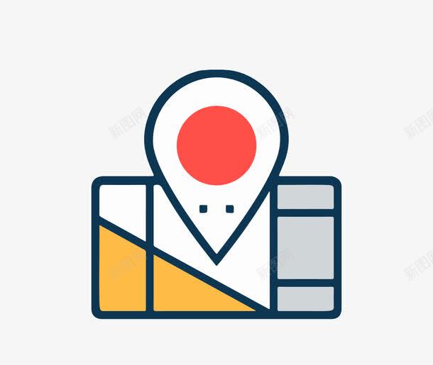 地图关键点图标png_新图网 https://ixintu.com ai格式 icon ppt 关键点 创意 图标 图案 地图 扁平设计 数据