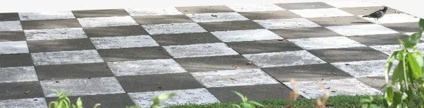 方格地板png免抠素材_新图网 https://ixintu.com 叶子 地板 方格 黑白