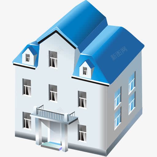 二传奇房子商业图标png_新图网 https://ixintu.com Two house storied 二 传奇 房子