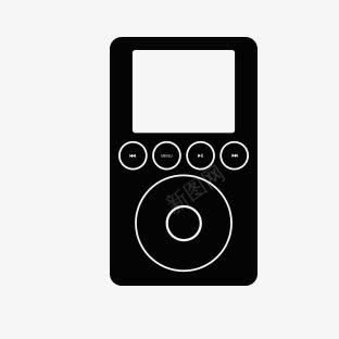 卡通MP3png免抠素材_新图网 https://ixintu.com MP3 卡通 音乐播放器 黑色