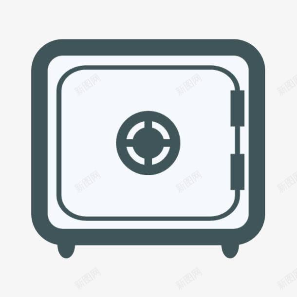 手绘扁平保险箱png免抠素材_新图网 https://ixintu.com 保险柜 保险箱 扁平 手绘 金库