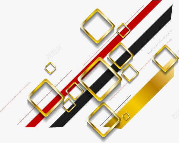 时尚几何正方形背景png免抠素材_新图网 https://ixintu.com 时尚 正方形 科技感 背景设计