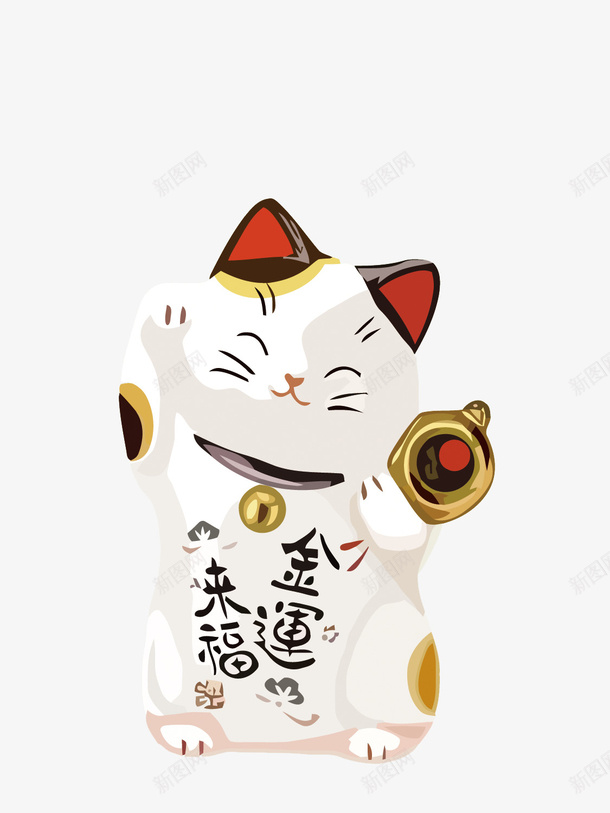卡通可爱招财猫矢量图eps免抠素材_新图网 https://ixintu.com 卡通 可爱 手绘 招财猫PNG矢量图 招财猫免扣PNG图 招财猫矢量 矢量图