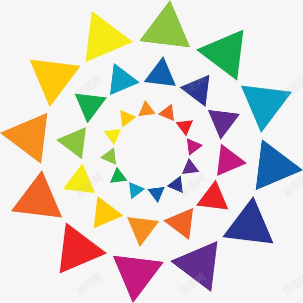 简约几何CMYKpng免抠素材_新图网 https://ixintu.com 三角形 几何