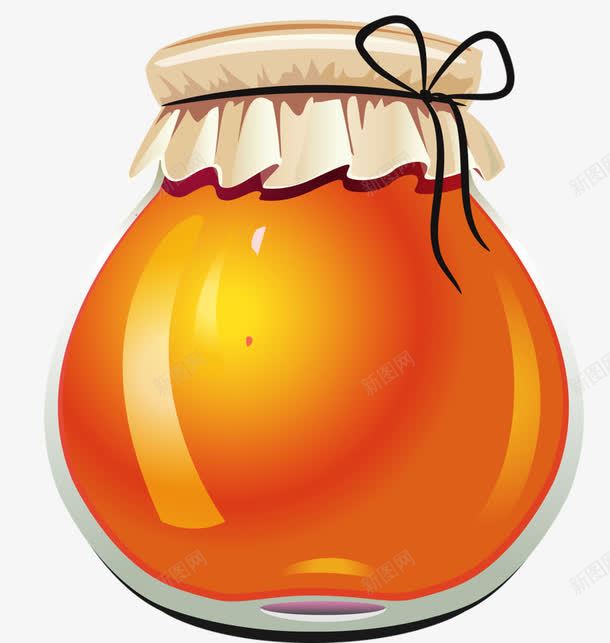 卡通食物png免抠素材_新图网 https://ixintu.com 封闭的 食物 黄色罐子