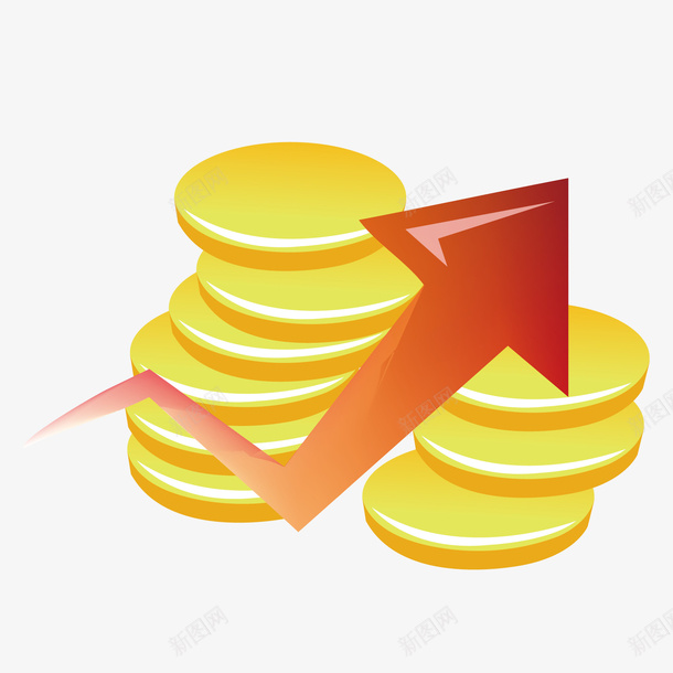 金融财富金币矢量图ai免抠素材_新图网 https://ixintu.com 财富 金币 金融 矢量图