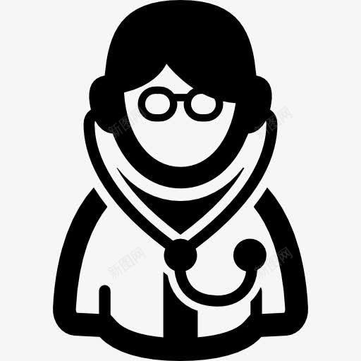 医生图标png_新图网 https://ixintu.com 人 医生 医疗 医疗助理 博士 女 用户图标
