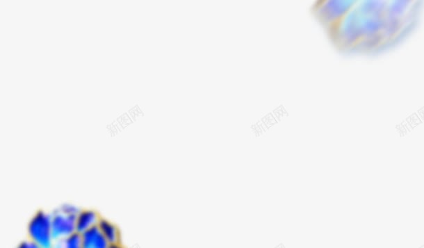 炫蓝卡通花朵配饰png免抠素材_新图网 https://ixintu.com 卡通 花朵 配饰